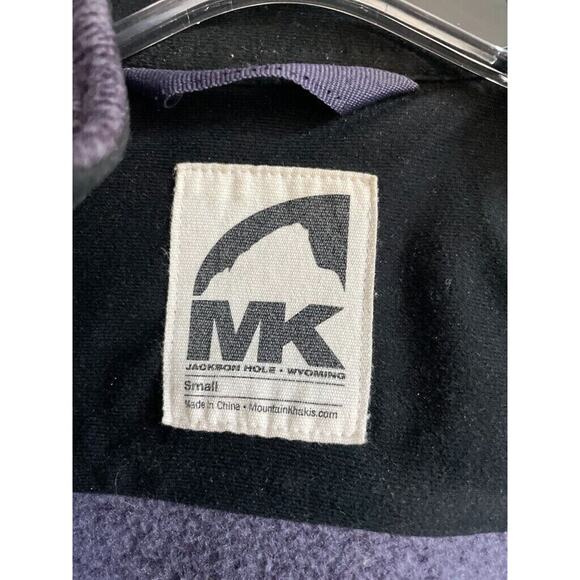 MOUNTAIN KHAKIS Fleece Sweater Jacket Womens SMALL Purple Zip Up - Picture 9 of 9